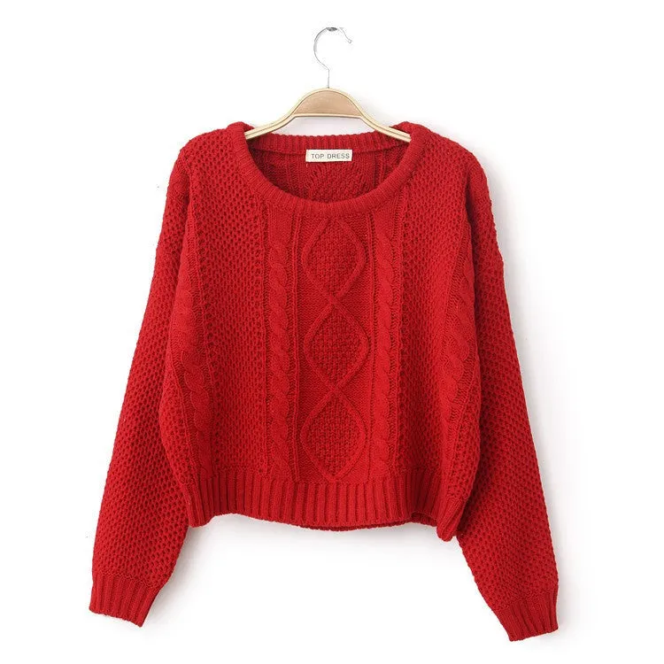 Fashion short woven sweaters