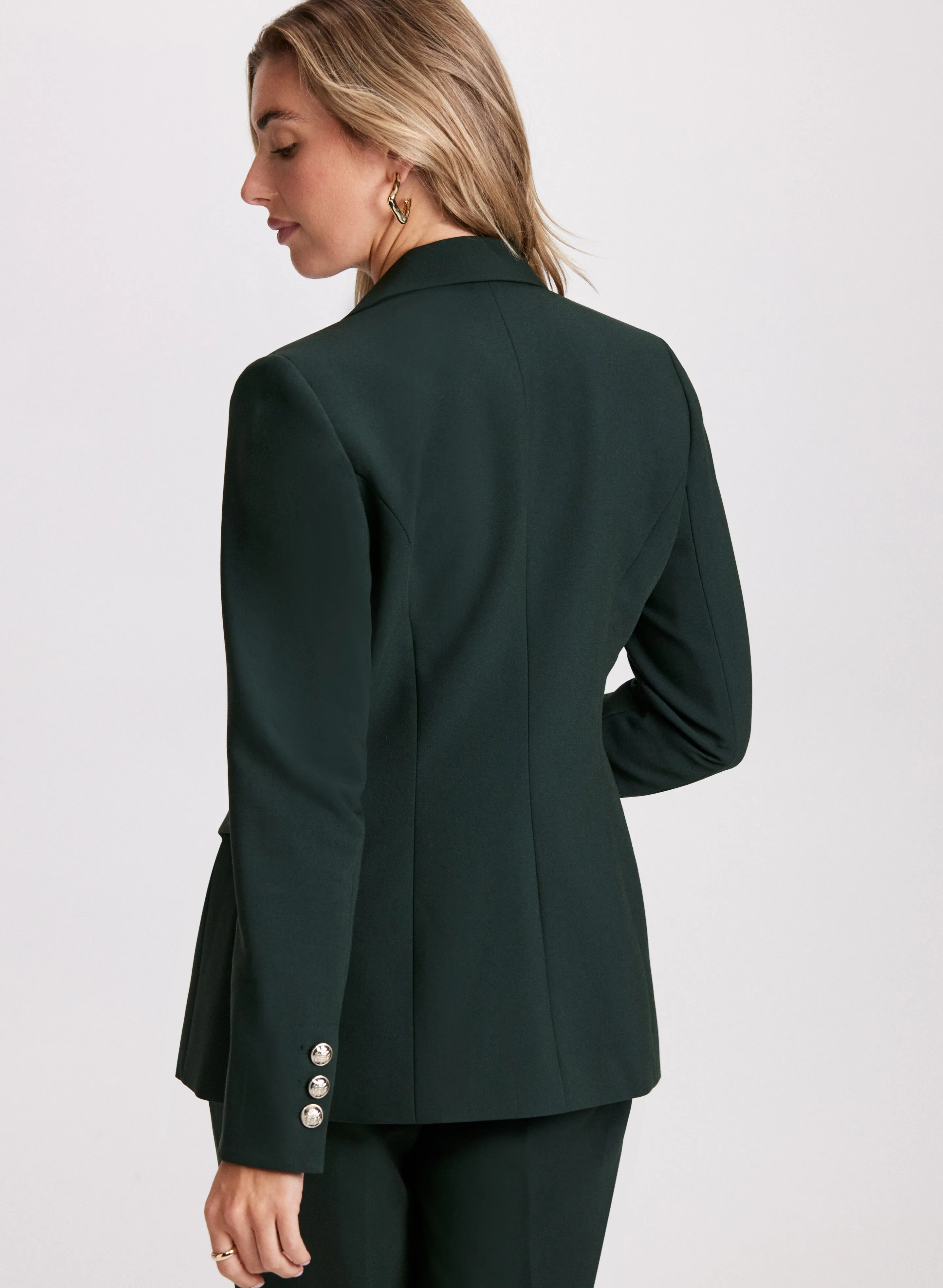 Faux Double-Breasted Jacket