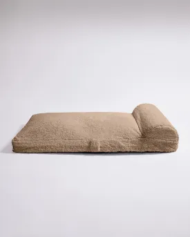 Faux Fur Pet Bed - Warm Grey