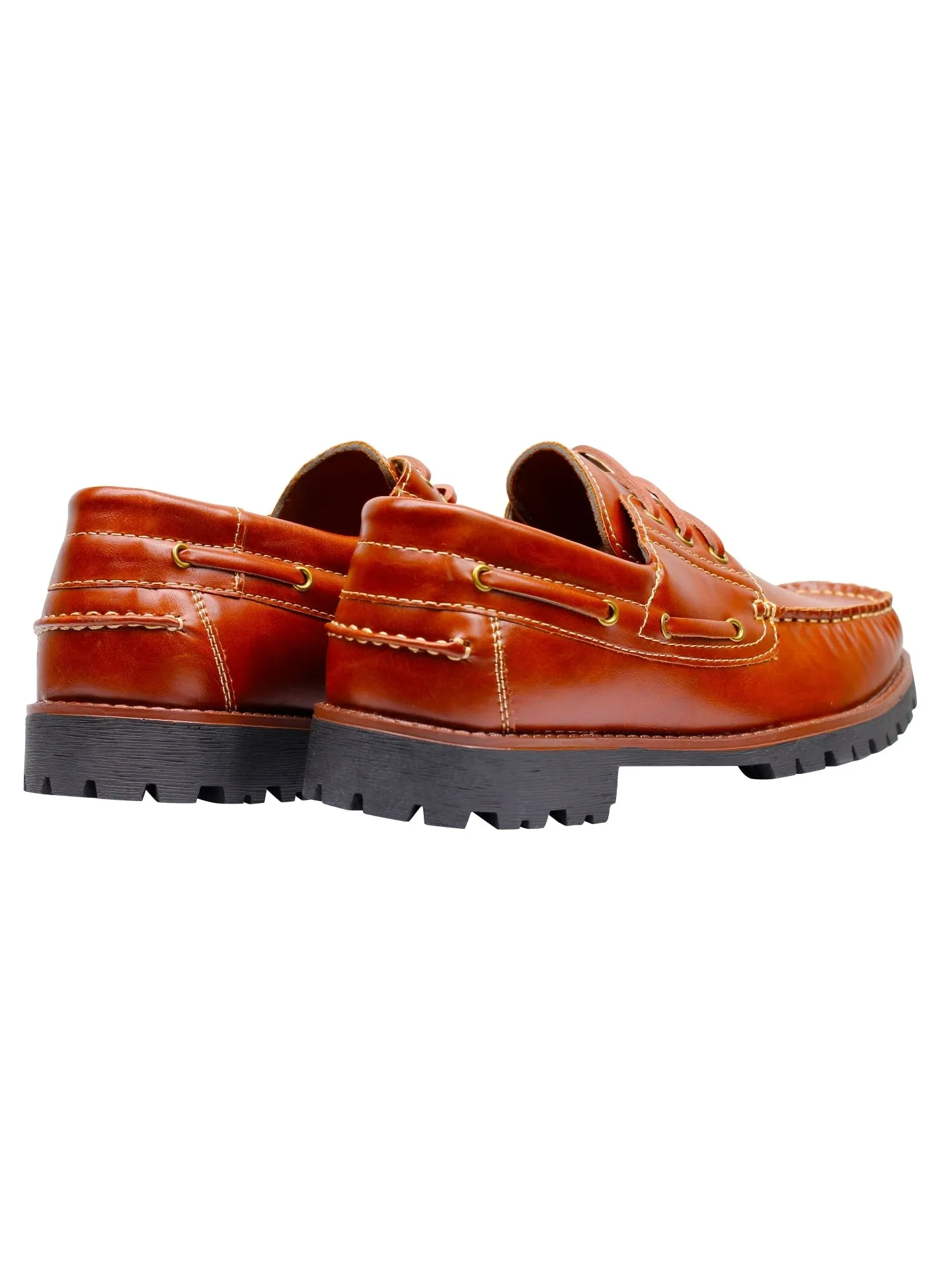 Faux Leather Boat Shoes