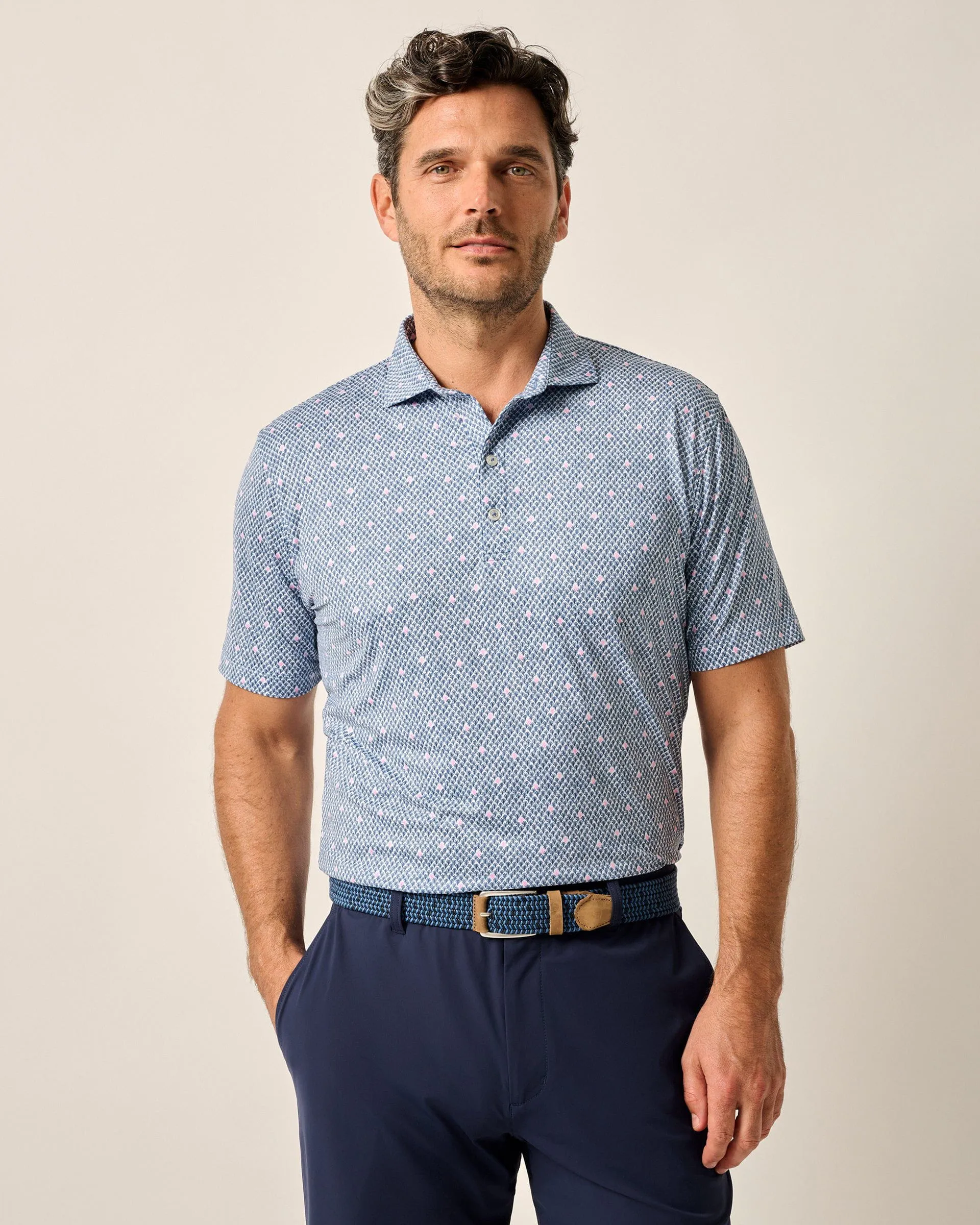 Featherweight Performance Polo - Fernando Print