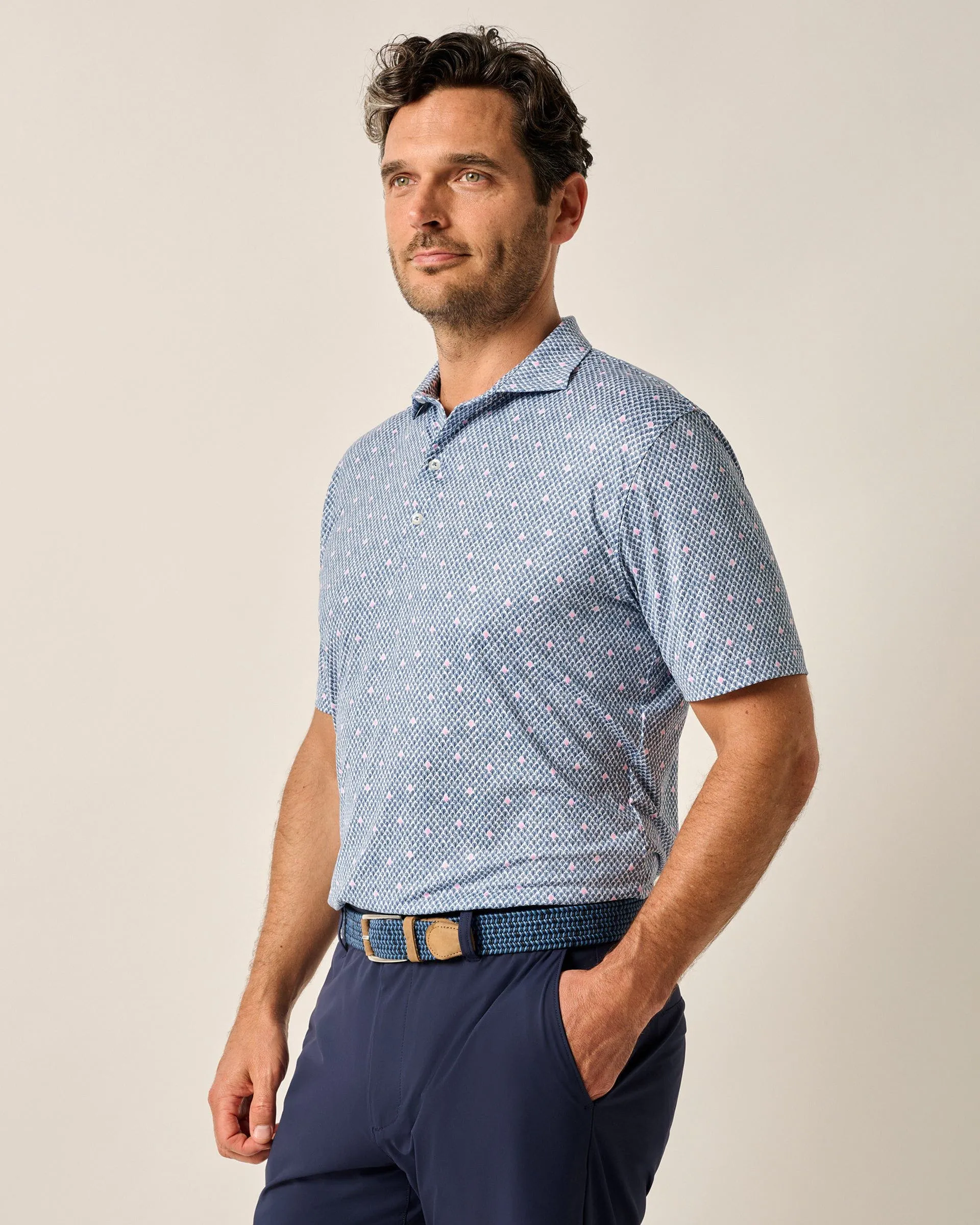 Featherweight Performance Polo - Fernando Print