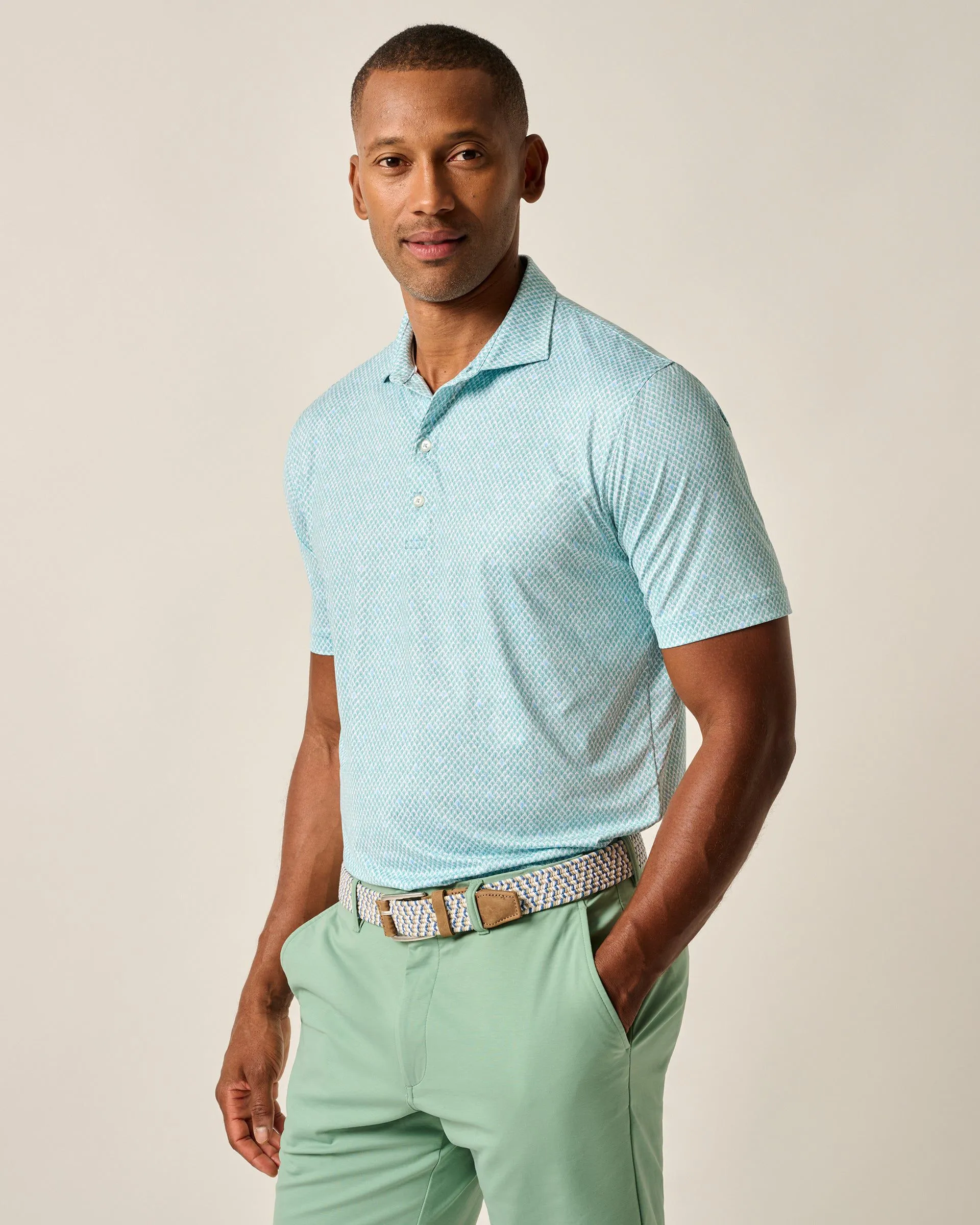 Featherweight Performance Polo - Fernando Print