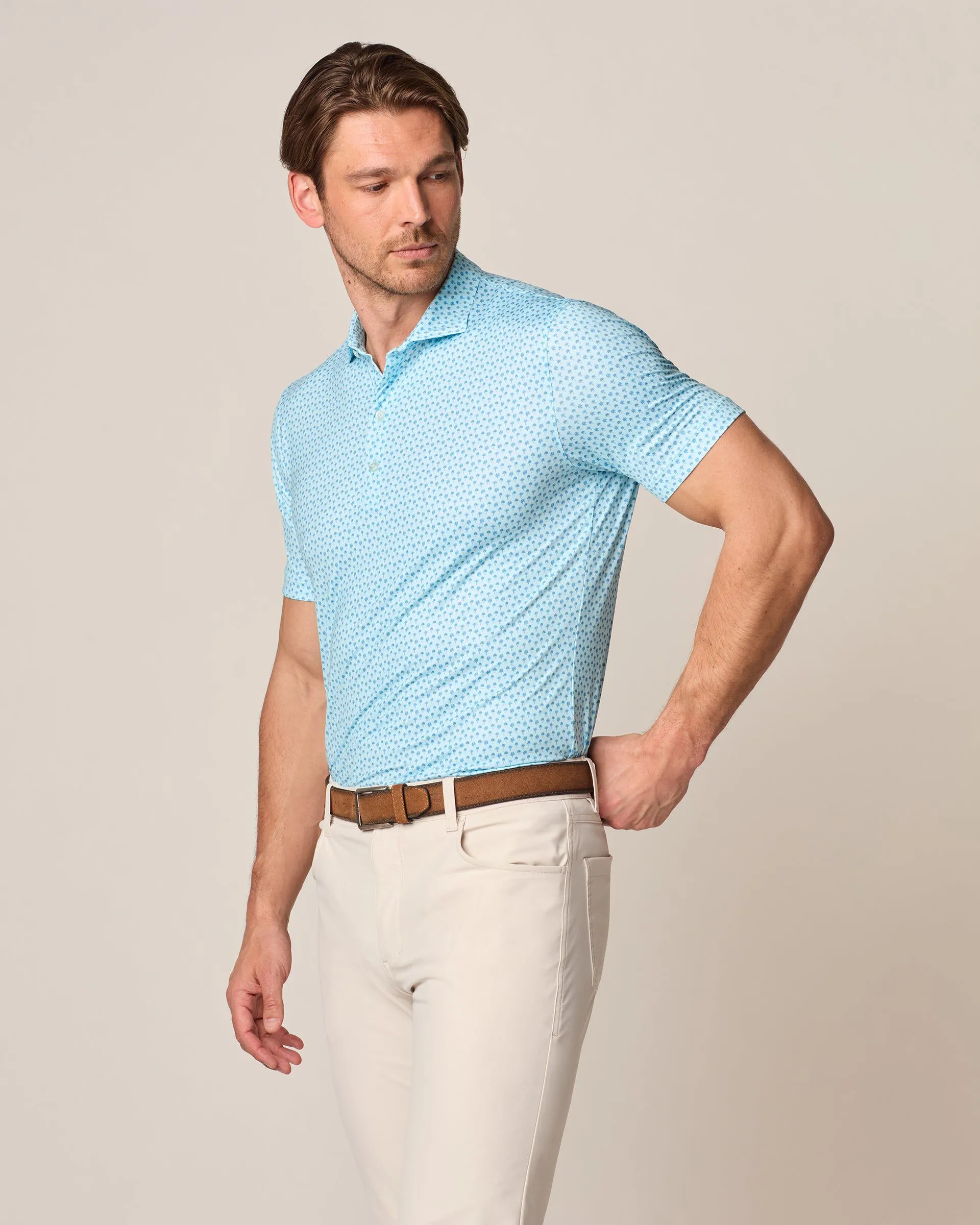 Featherweight Performance Polo - Woods Print