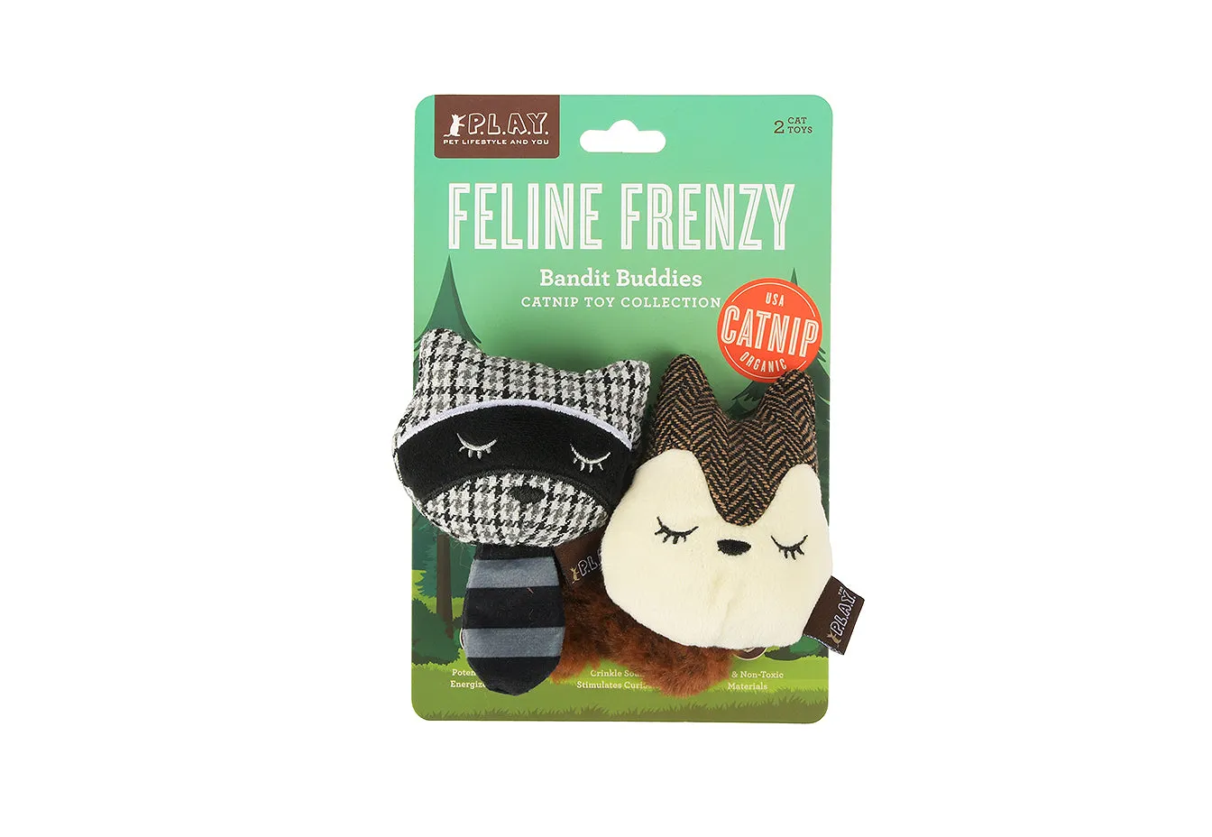 Feline Frenzy Bandit Buddies Toy Set