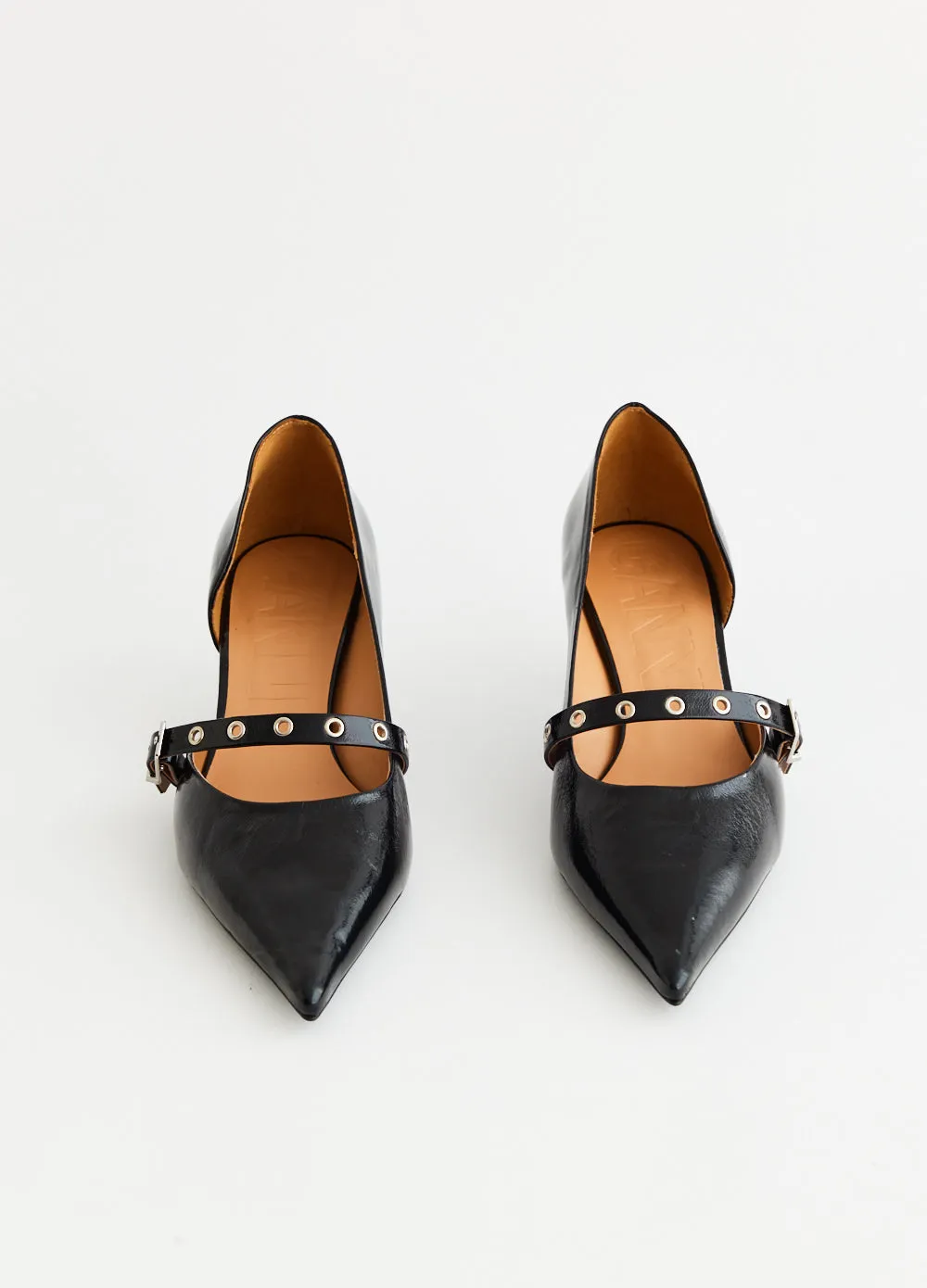 Feminine Buckle Kitten Heel Pumps