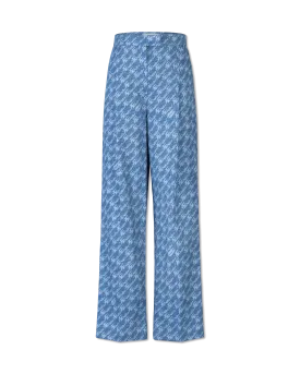 Fendi Brush Denim Wide Leg Pants