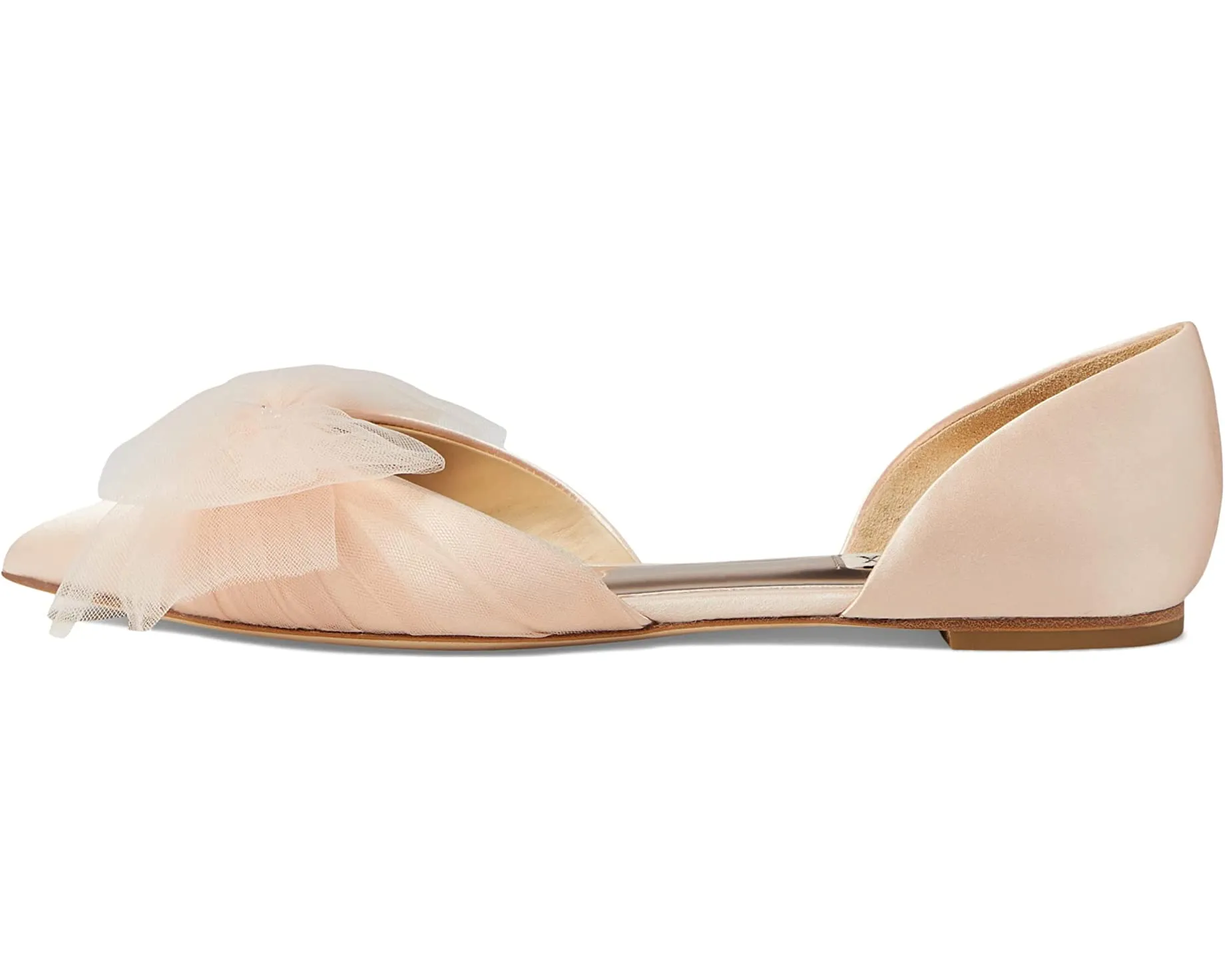 Fergie Badgley Mischka flats, seashell