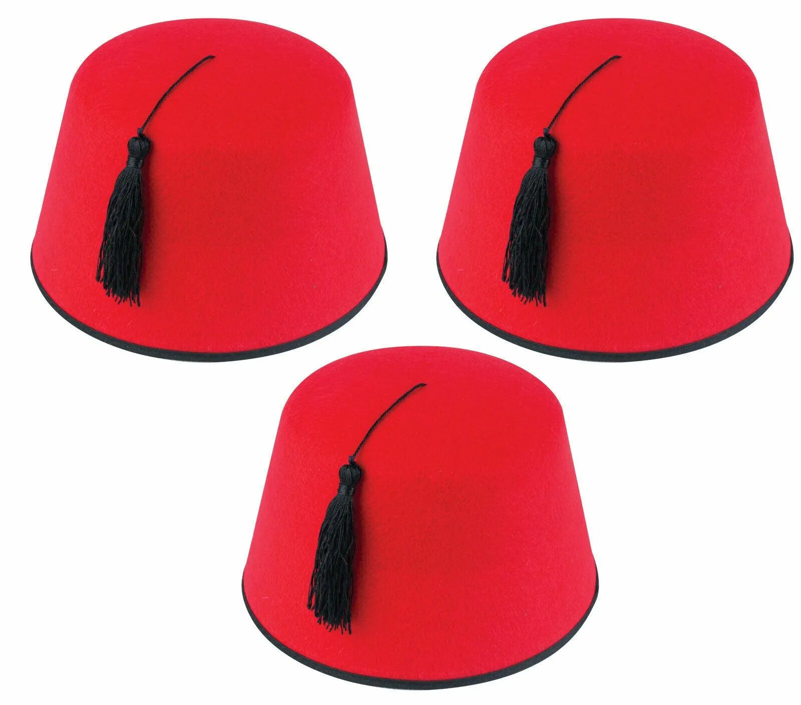 Fez Adult Red Moroccan Turkish Hat Tommy Cooper Party Fancy Dress Hat Lot