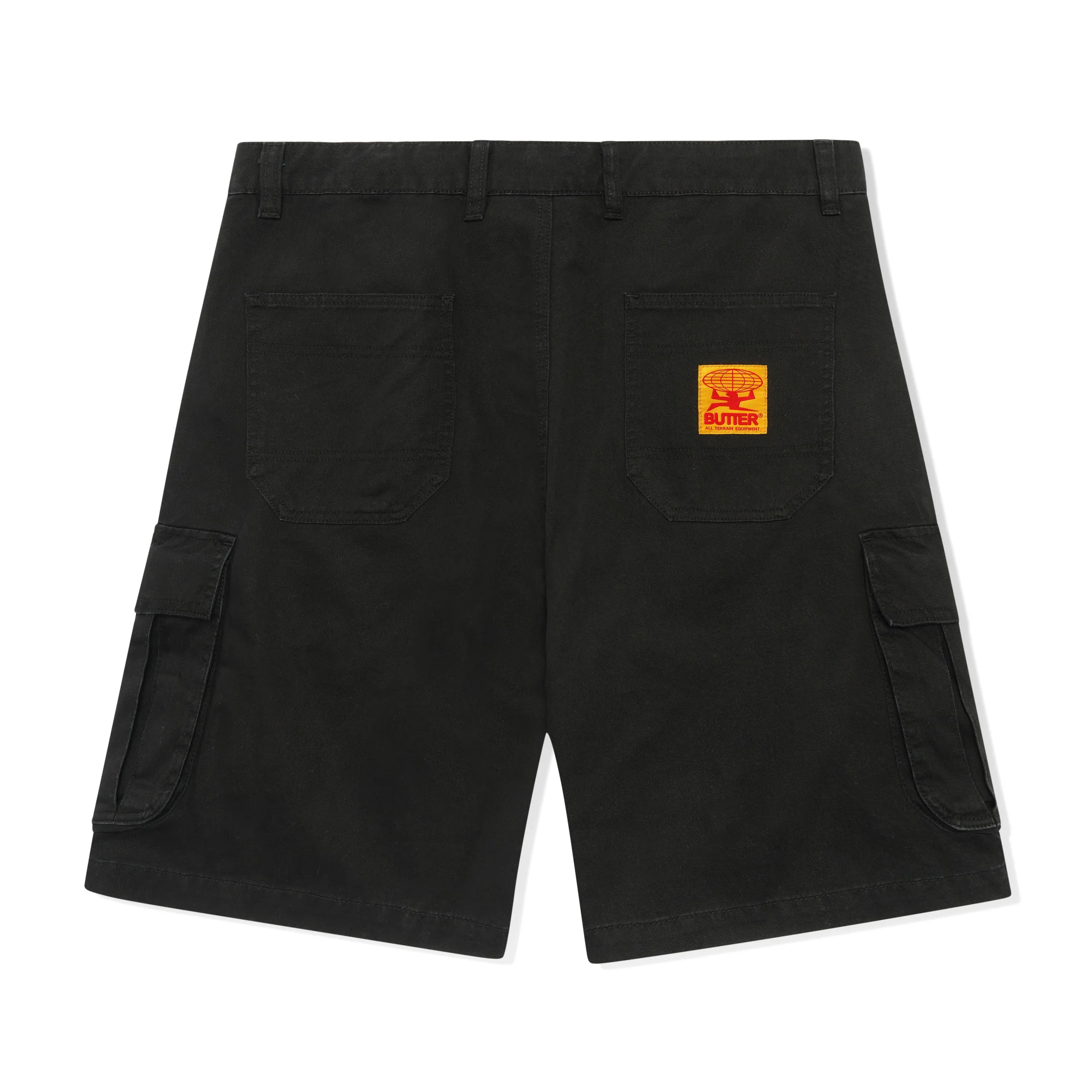 Field Cargo Shorts, Washed Black