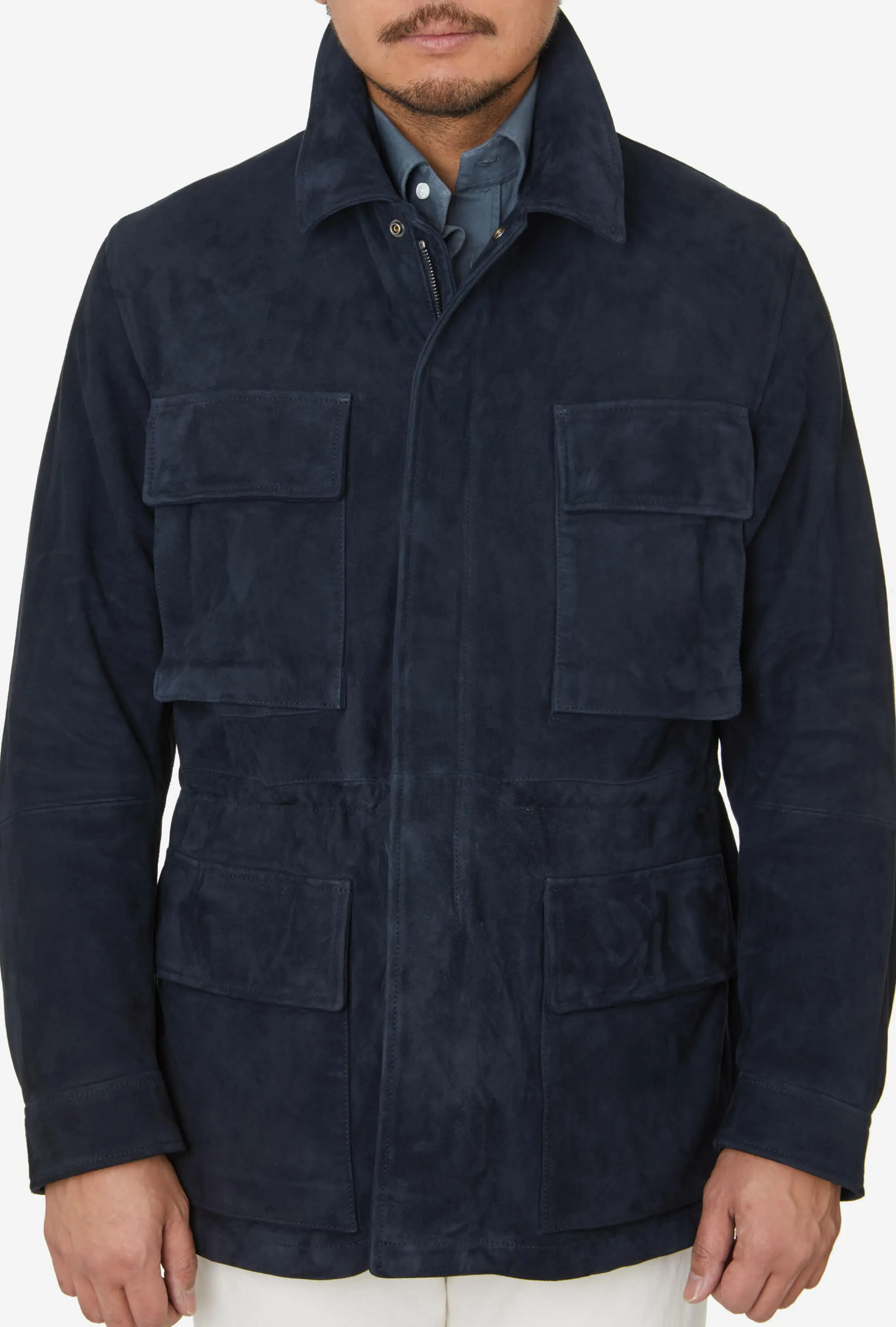 Field Jacket Navy Suede