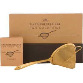 Fine Mesh Strainer Gold