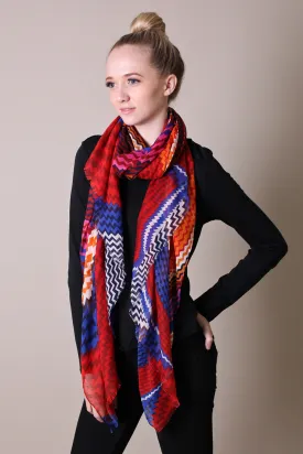 Fiona Chevron Delight Soft Scarf