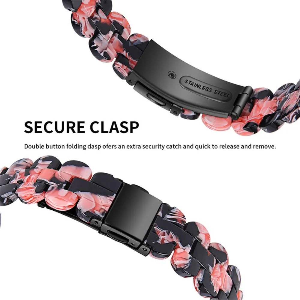 Fitbit Inspire 2 / Inspire HR oval resign watch strap - Black / Pink