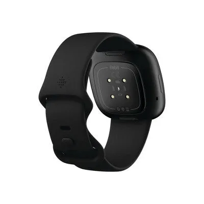 Fitbit Versa 3 Smartwatch - Black Aluminum with Black Band