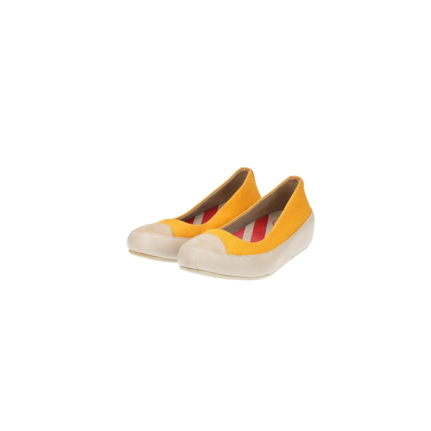 Fitflop Due Canvas Ballerinas Canvas Yellow Colour For Women