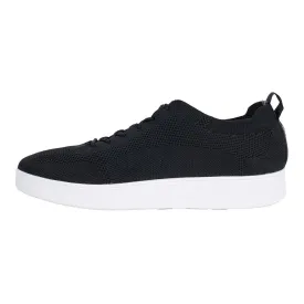 Fitflop Rally Tonal Low-Top Sneakers Fabric Black Colour For Men