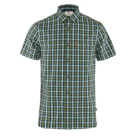 Fjallraven Ovik Shirt SS Green / Alpine Blue