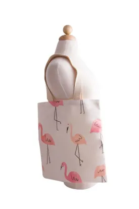 FLAMINGO PATTERN TOTE BAG