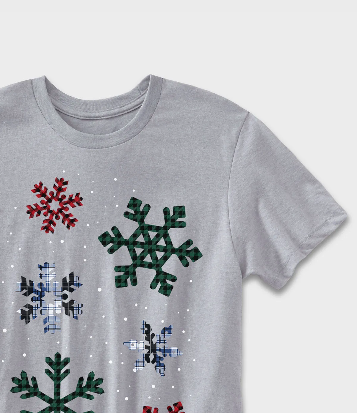 Flannel Snowflakes Graphic T-Shirt