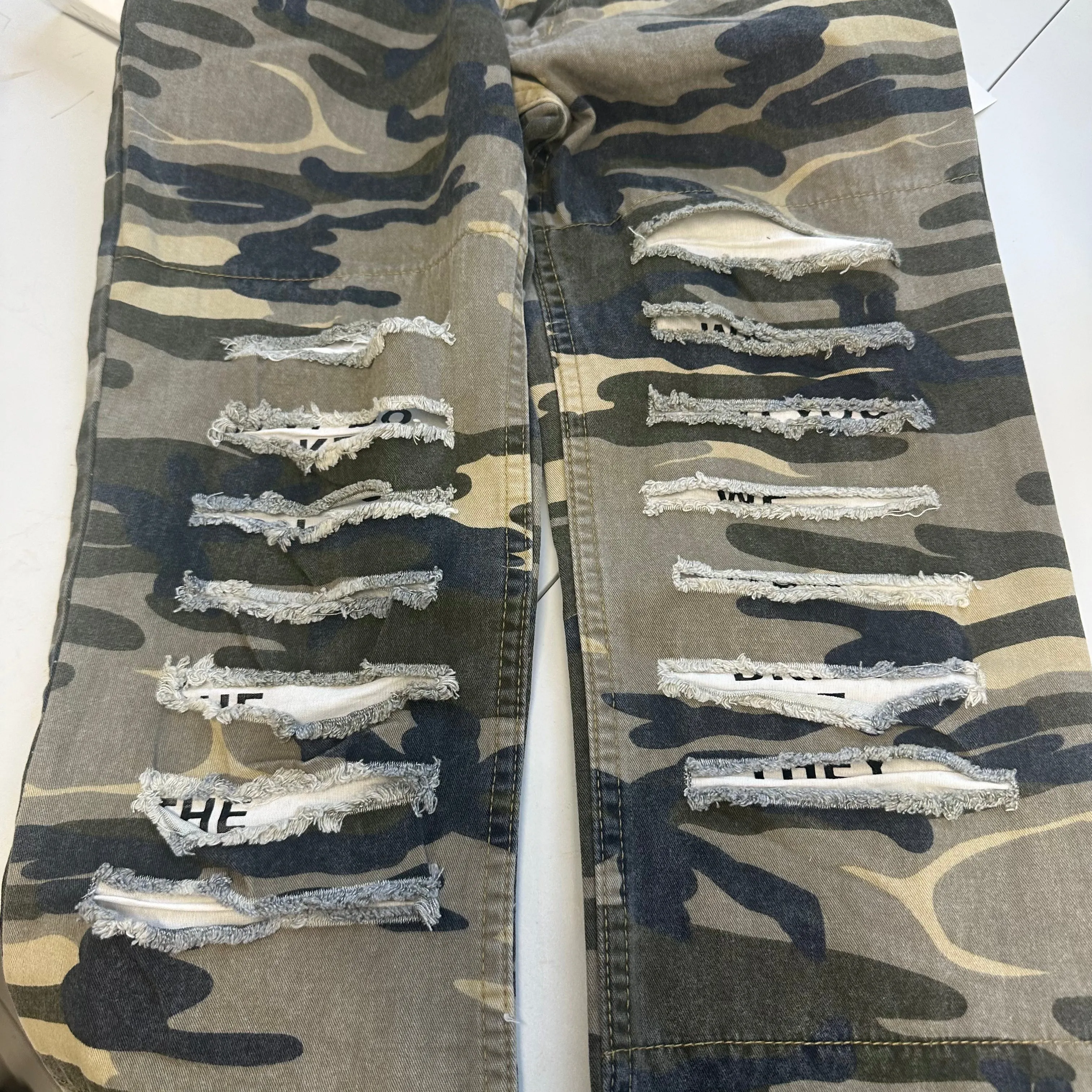 flared camo trouser by dolce & gabbana