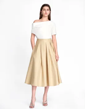 Flared Midi Skirt