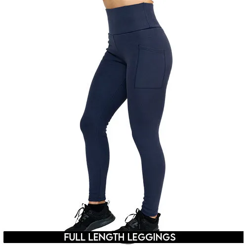 Fleece Lined Leggings | Navy