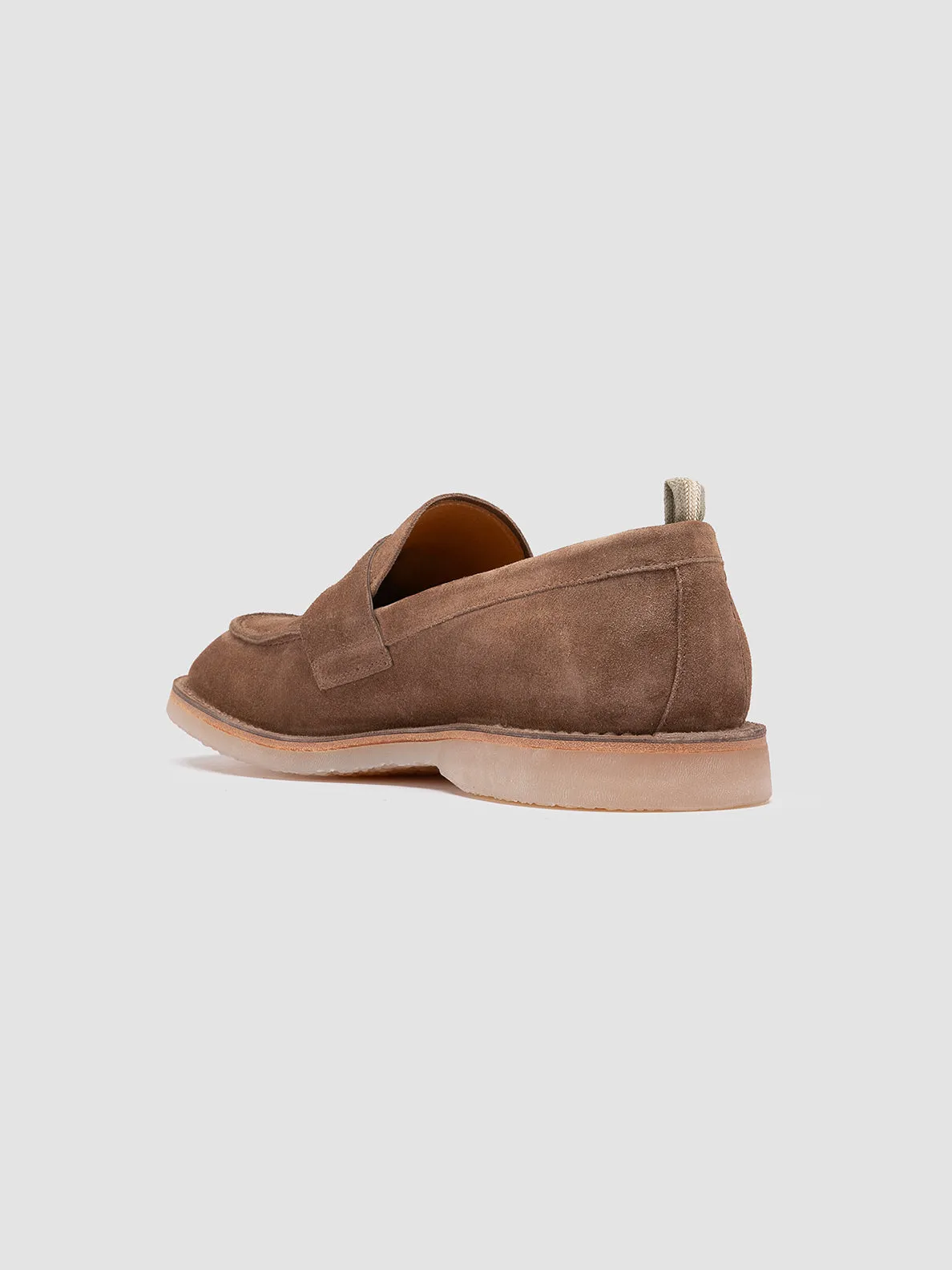 FLEXUS 002 - Taupe Suede Penny Loafers