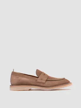 FLEXUS 002 - Taupe Suede Penny Loafers