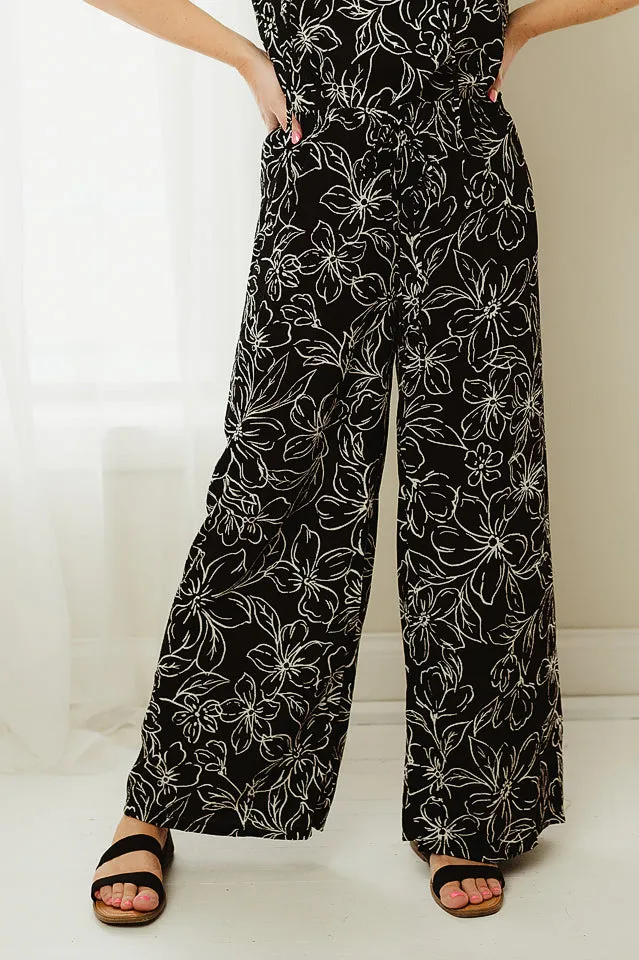 Floral Bubble Fashion Pants