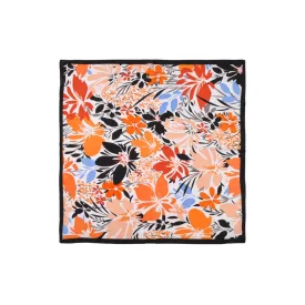 Floral Satin Square Scarf