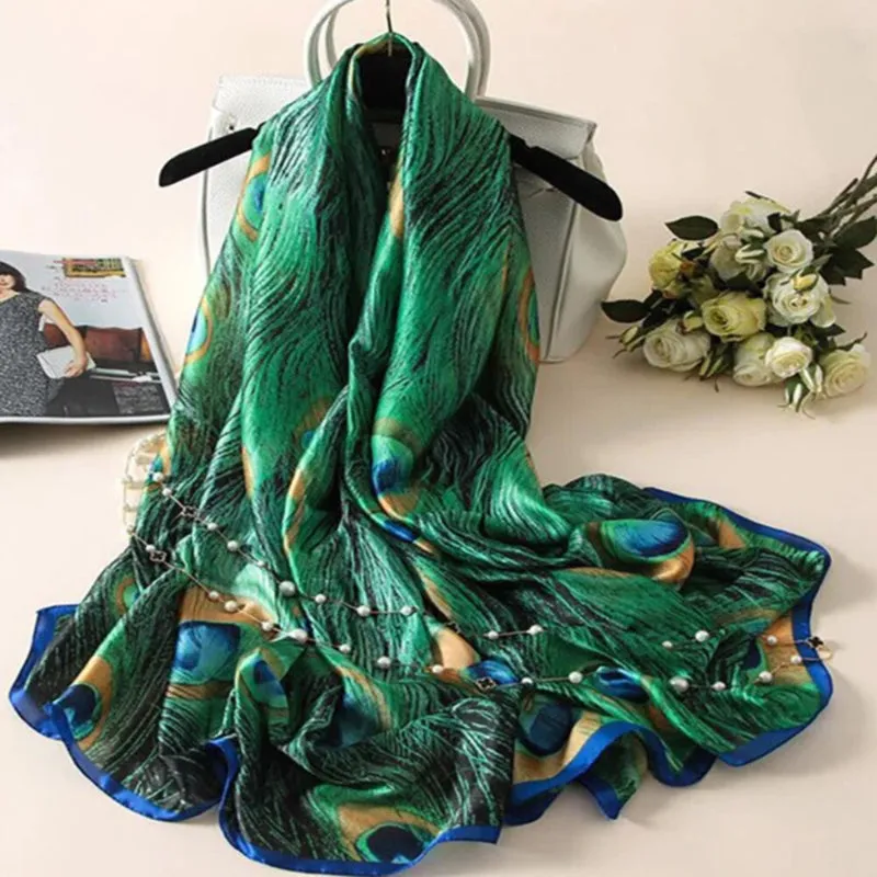 Floral Silk Chiffon Vibrant Scarf Collection