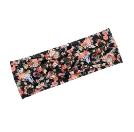 Floral Steer Skull Headband