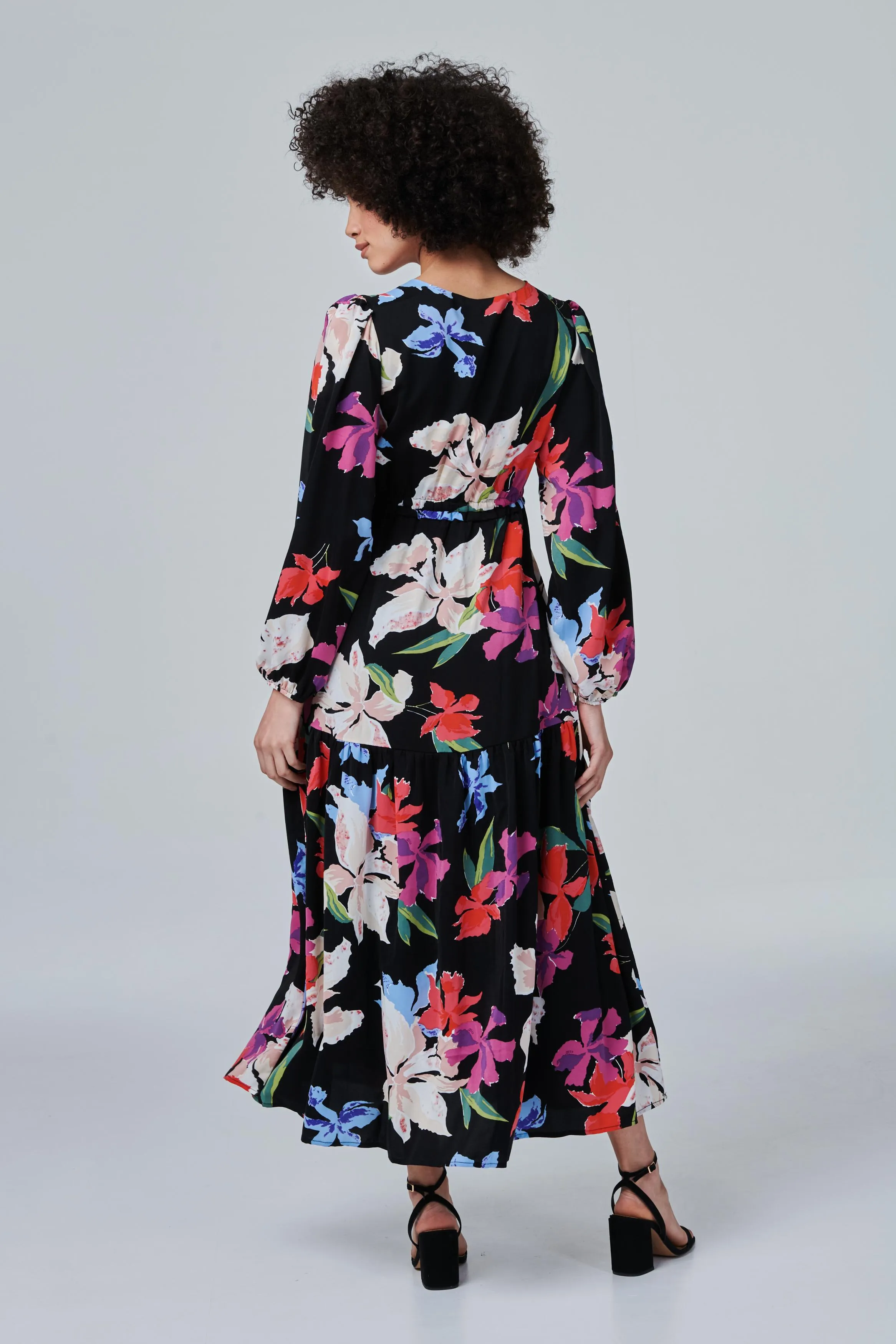 Floral Tiered Maxi Dress