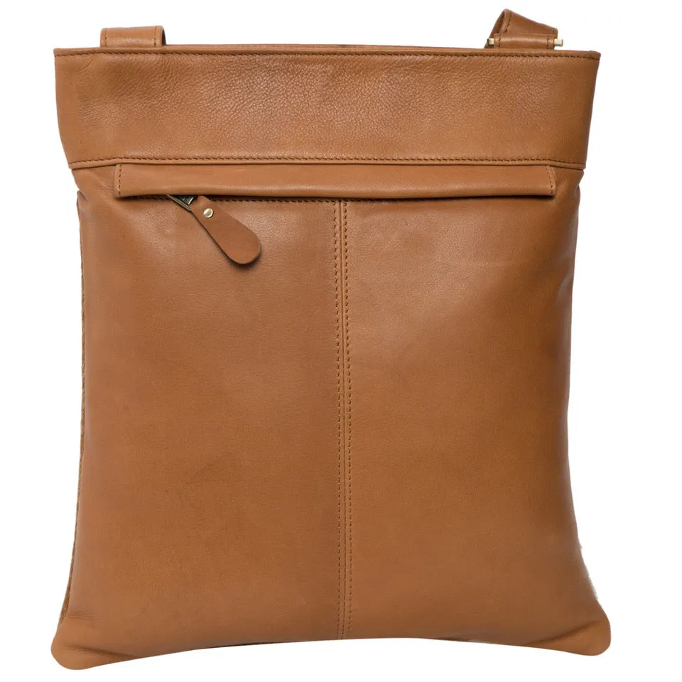 Florence Front Open Pocket Cowhide Bag