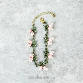 Flower Bells With Pearls- Deity Necklace