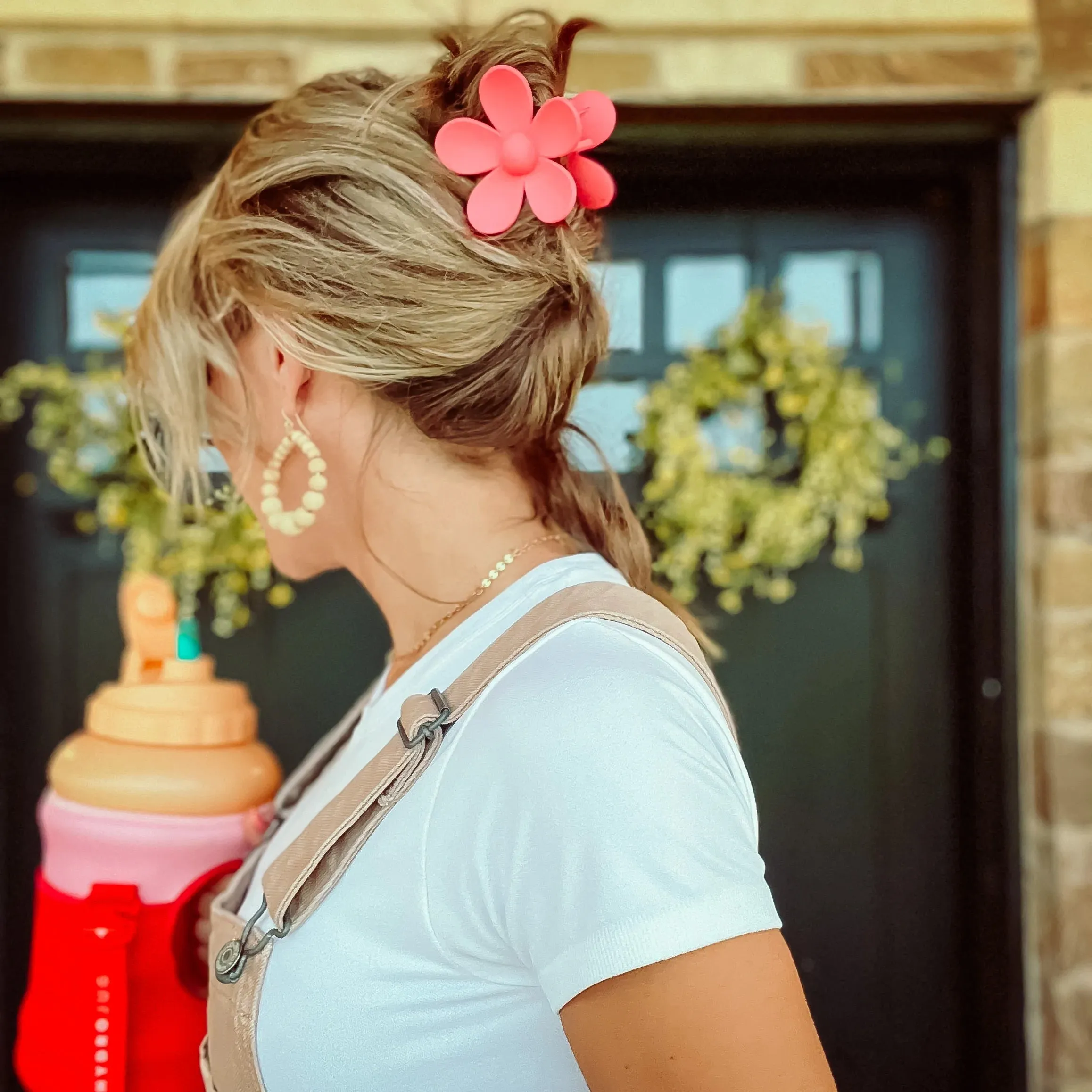 Flower Claw Hair Clips