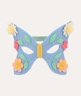 Flower Embroidery Butterfly Mask - Multi