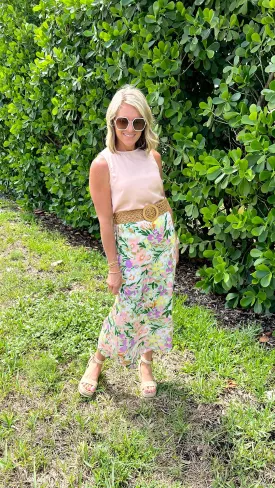 Flower Field Maxi Skirt