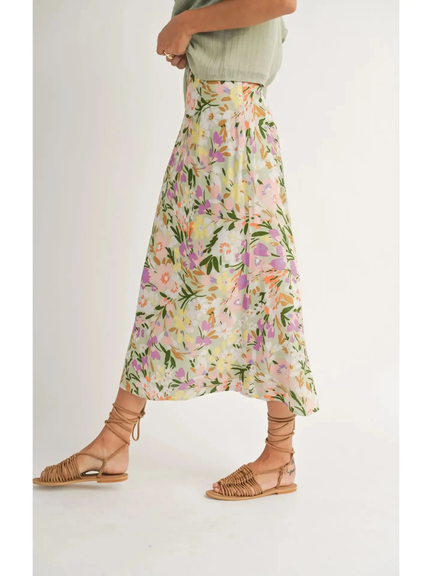 Flower Field Maxi Skirt