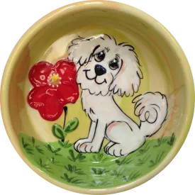 Flower Garden | Maltese Dog Bowl