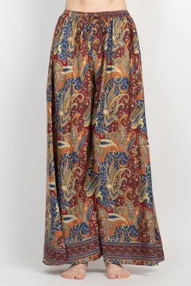 Flowy Paisley Palazzo Pants