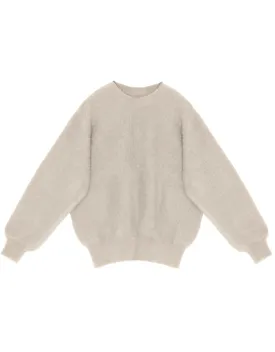 Fluffy Angora Jumper | Cream