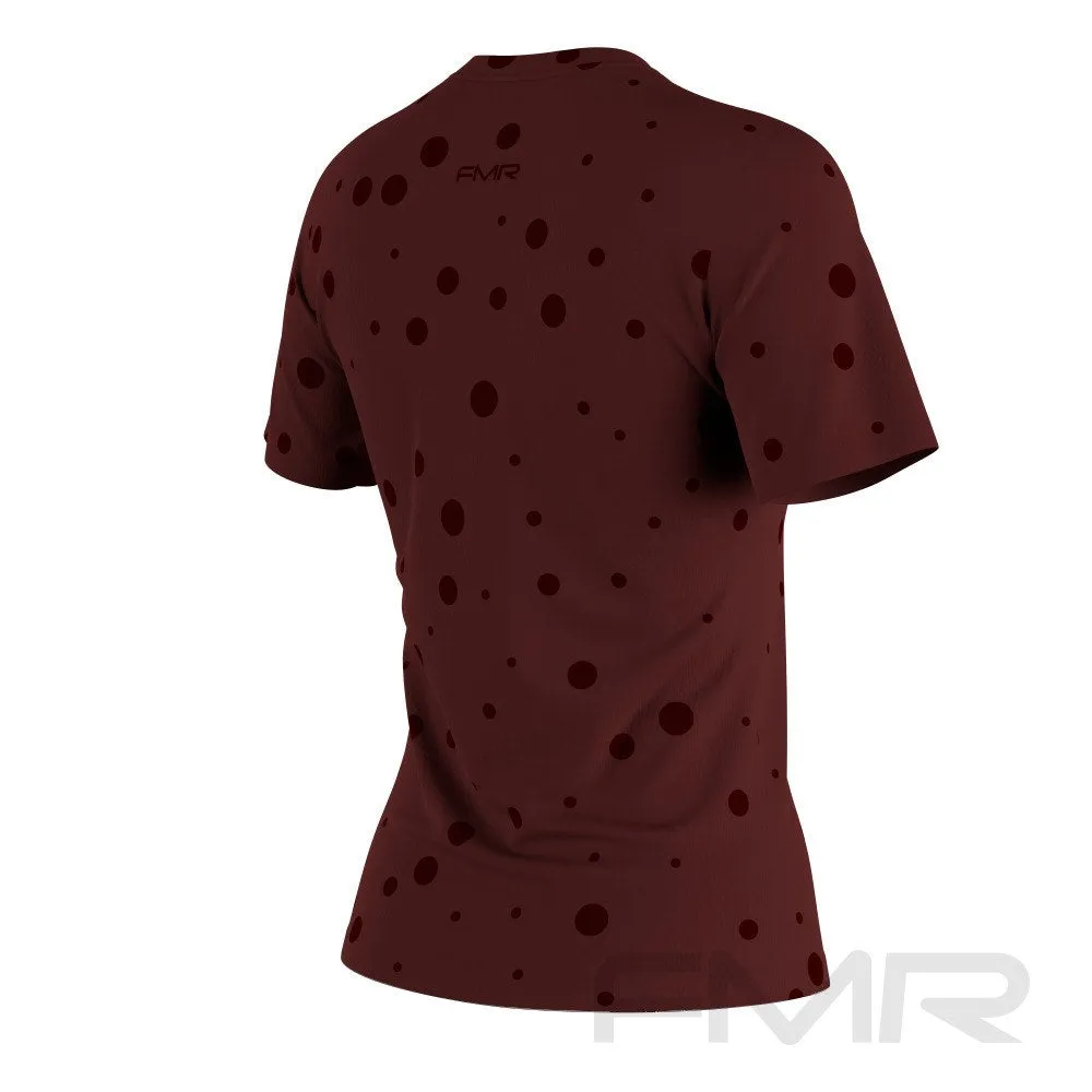 FMR Women's Polka Dot Short Sleeve Running Shirt