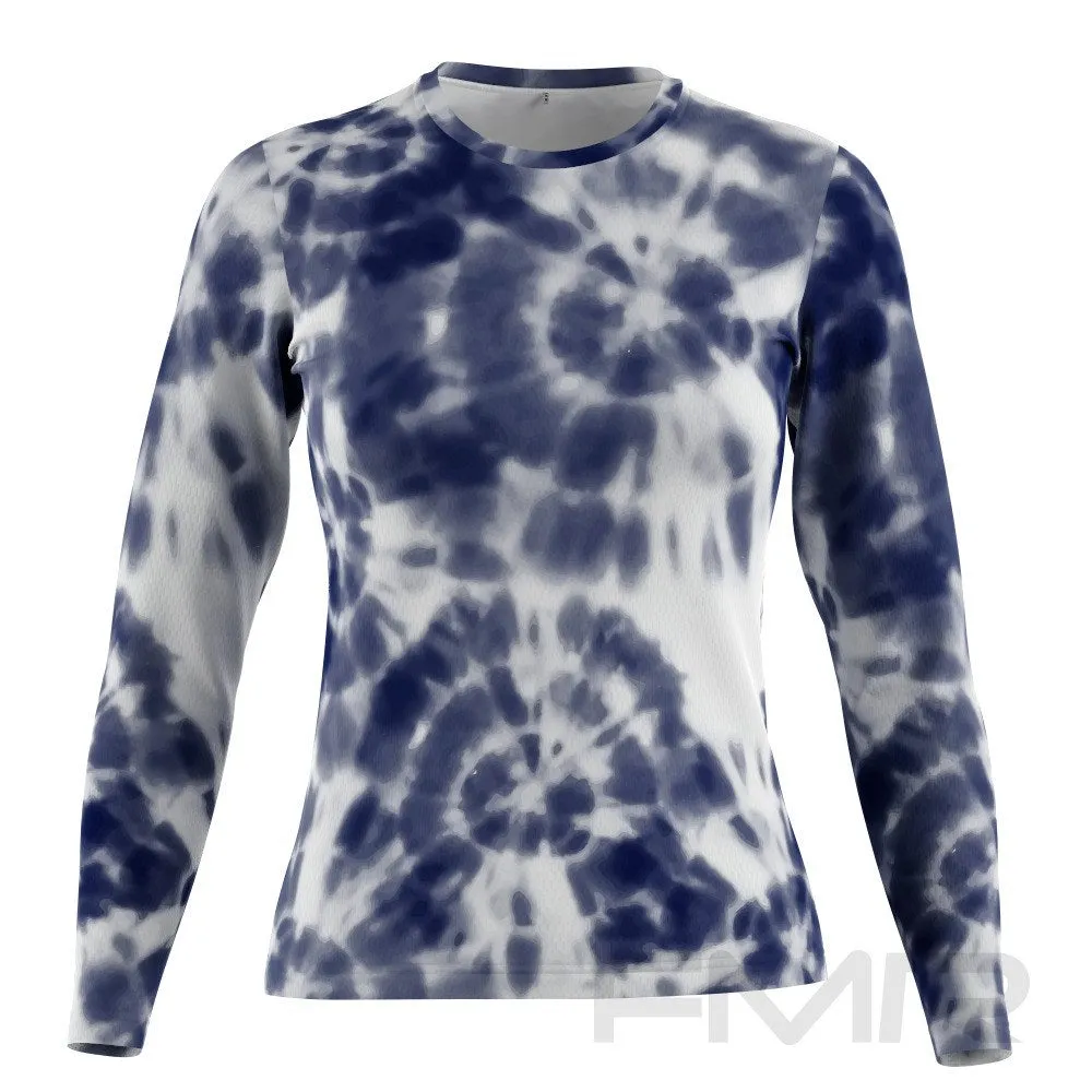 FMR Women's Shibori Tie-Dye Long Sleeve T-Shirt