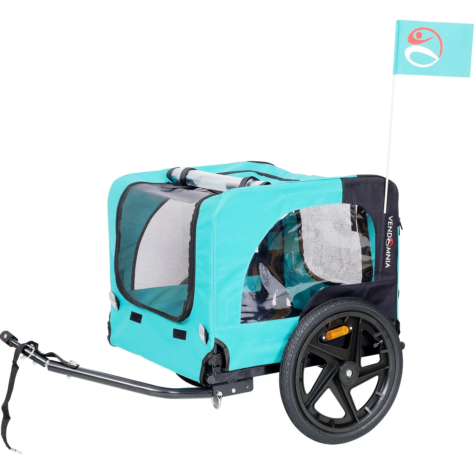 Foldable Bicycle Trailer Stroller for Dogs and Cats