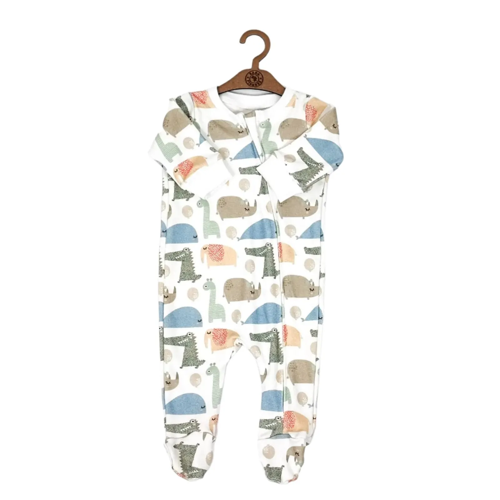 FOOTY ROMPER - DOTTY ANIMALS