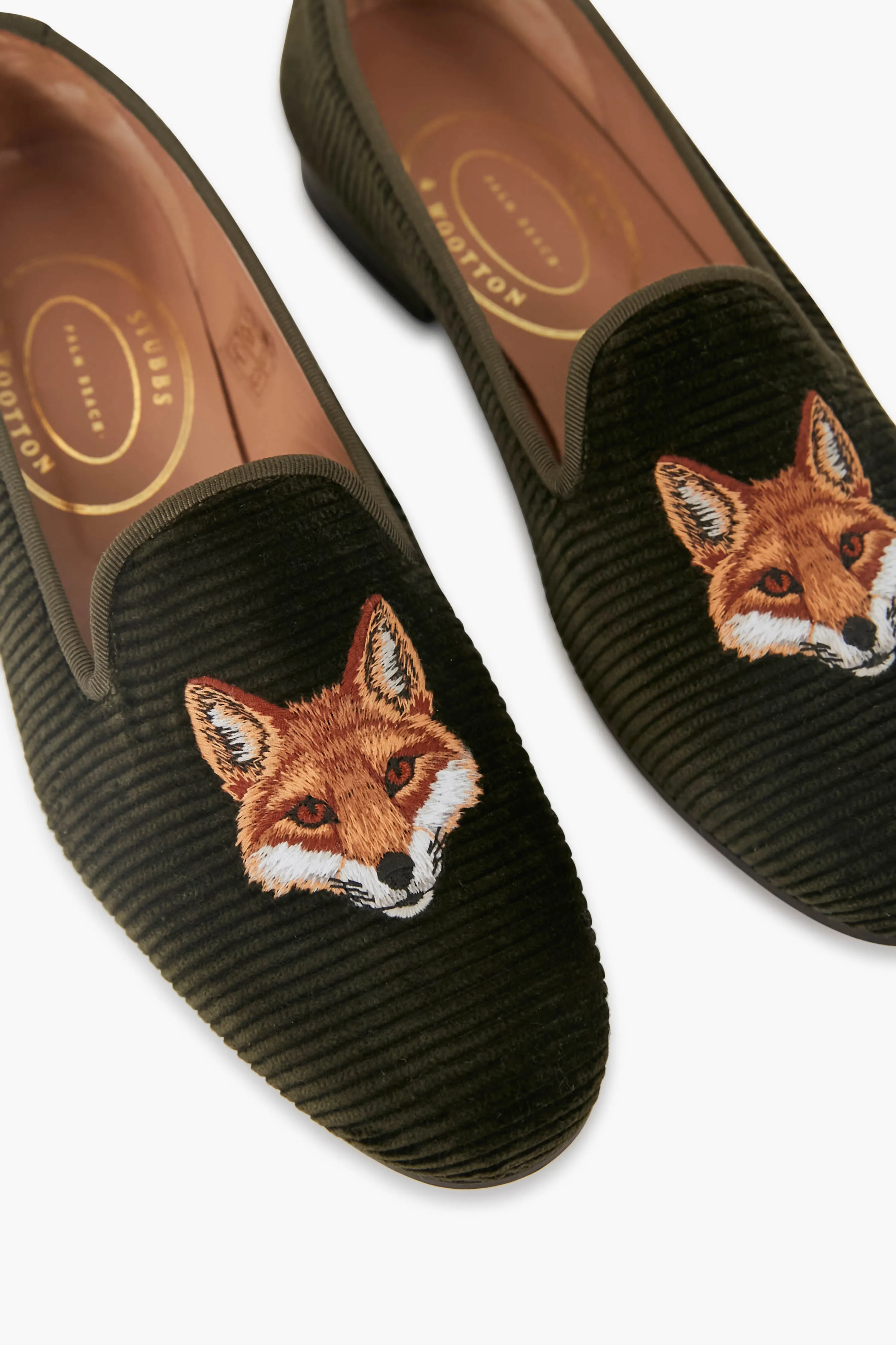 Forest Cord Fox Loafers