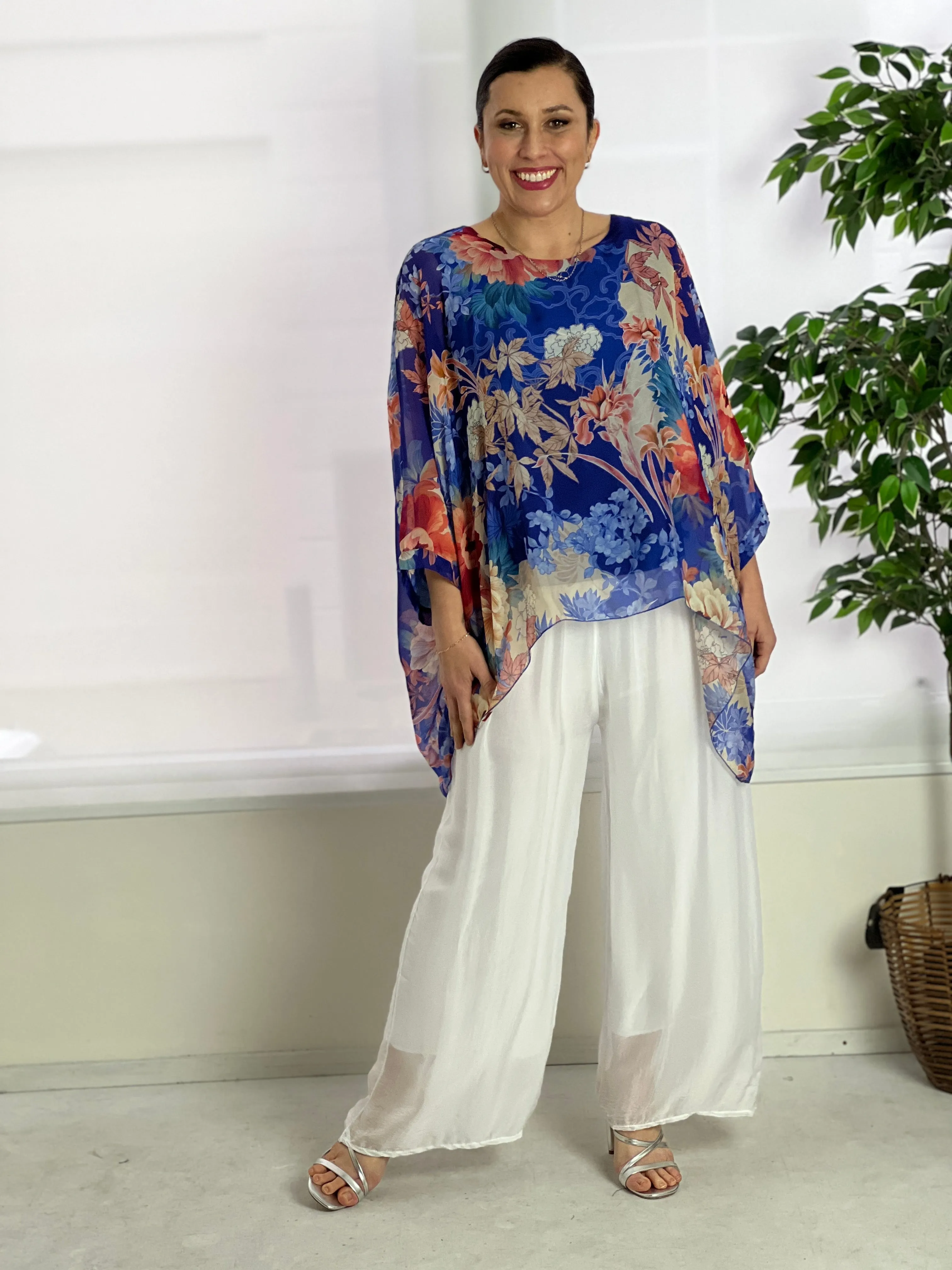 Fort White Silk Pants