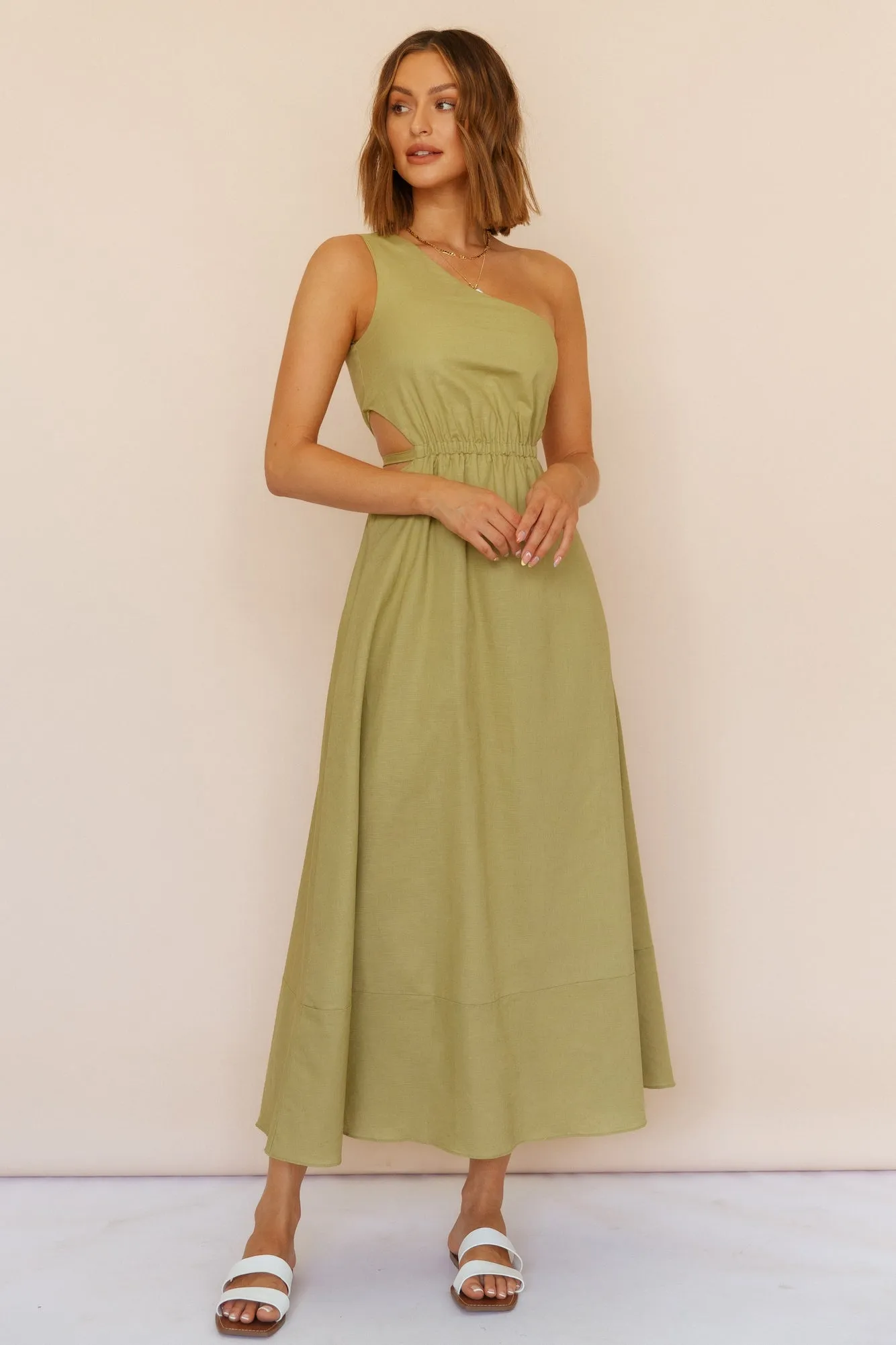 Found The Way Maxi Dress Olive